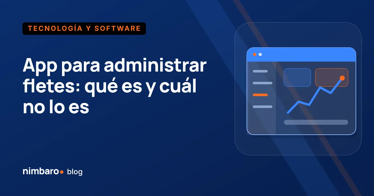 Chofer de flete revisando en el celular la pantalla de gestión de su empresa junto a la caja del camión