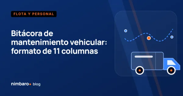 Bitácora de mantenimiento de un camión de mudanza con odómetro, intervención y próximo servicio