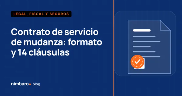 Contrato de servicio de mudanza firmado junto al inventario de menaje antes de cargar el camión