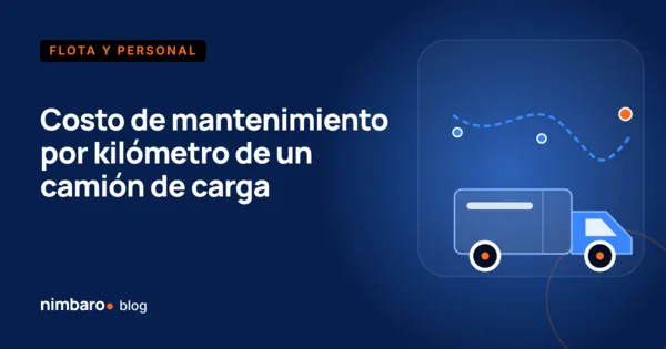 Partidas de mantenimiento de un camión de mudanza prorrateadas por kilómetro sobre la orden de servicio del taller