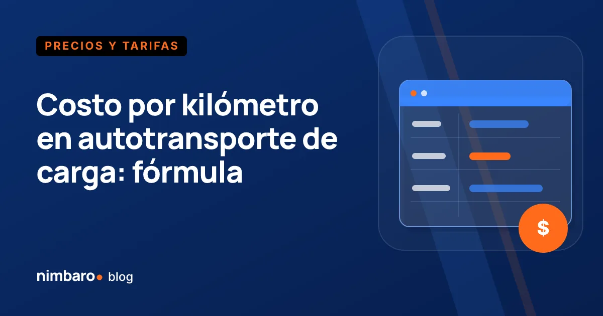 Desglose del costo por kilómetro de un camión de carga: partidas fijas mensuales y partidas variables por kilómetro
