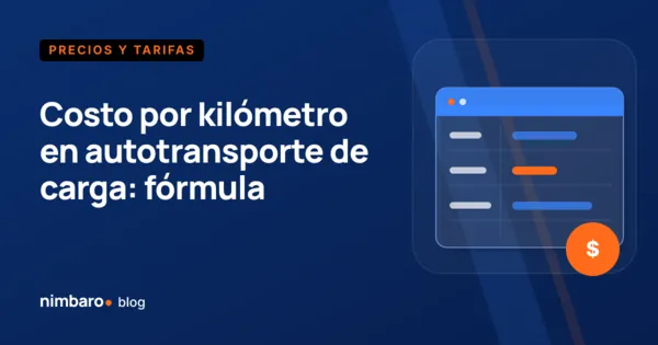 Desglose del costo por kilómetro de un camión de carga: partidas fijas mensuales y partidas variables por kilómetro