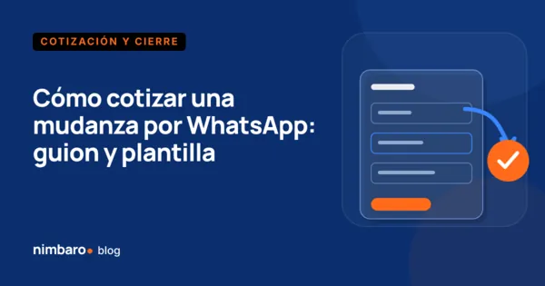 Chat de WhatsApp de una empresa de mudanzas con el resumen de una cotización, su folio y su fecha de vencimiento