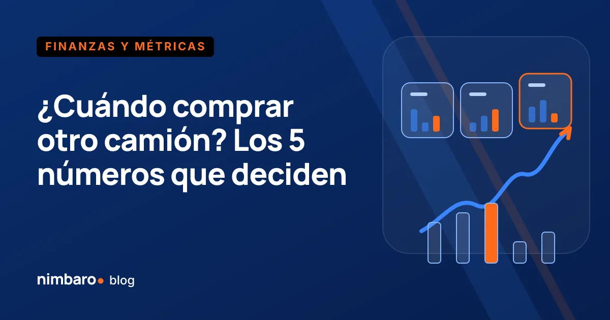 Semáforo de cinco criterios en cascada para decidir si conviene comprar otro camión de mudanzas