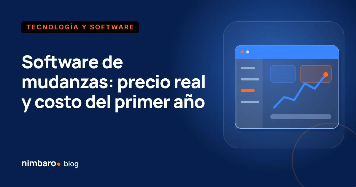 Hoja de presupuesto anual de software para una empresa de mudanzas con renglones de cuota, migración y capacitación