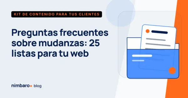 Página de preguntas frecuentes de una empresa de mudanzas con respuestas listas para publicar