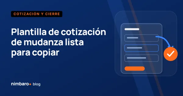 Formato de cotización de mudanza con folio, vigencia y desglose de conceptos por renglón