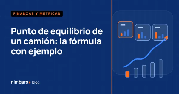 Punto de equilibrio de un camión de carga calculado por número de servicios y por kilómetros del mes