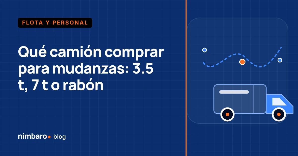 Tres camiones de mudanza de distinta capacidad comparados por volumen de caja y acceso urbano