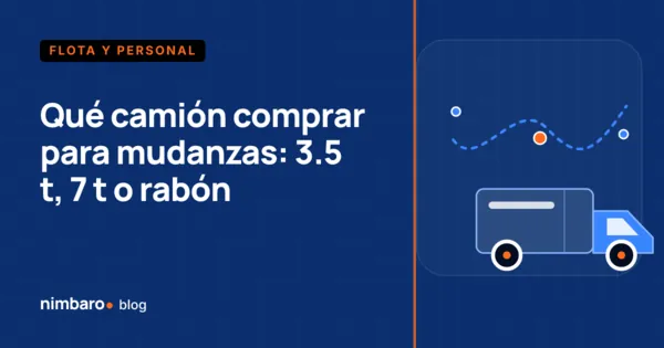 Tres camiones de mudanza de distinta capacidad comparados por volumen de caja y acceso urbano