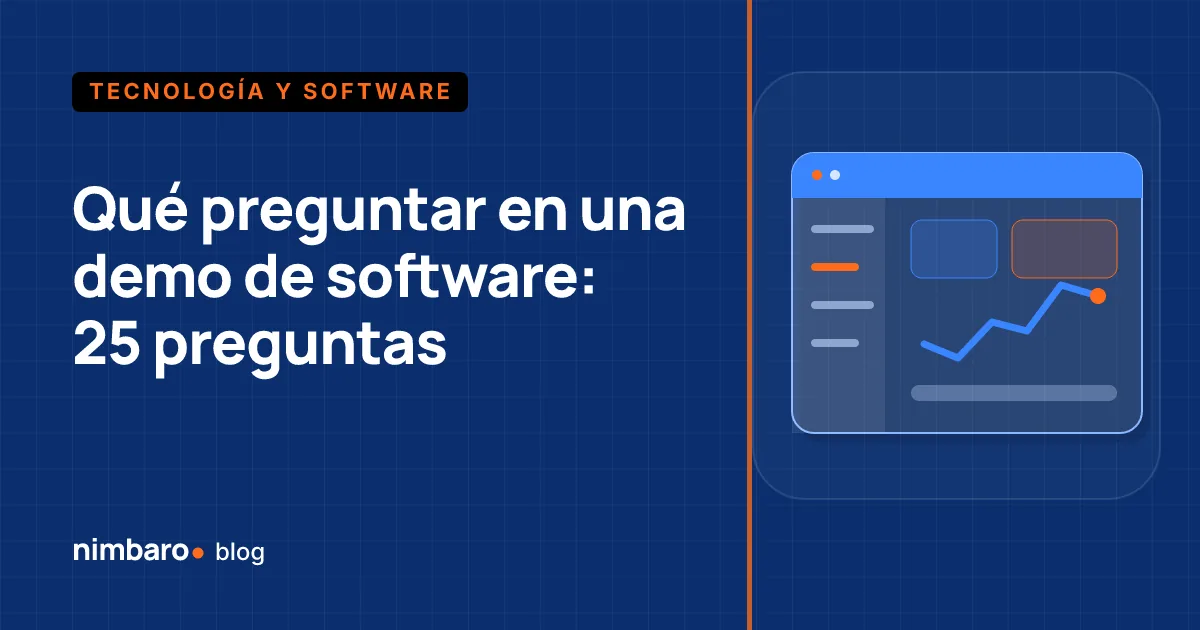 Hoja impresa con preguntas marcadas junto a una laptop en videollamada con un proveedor de software
